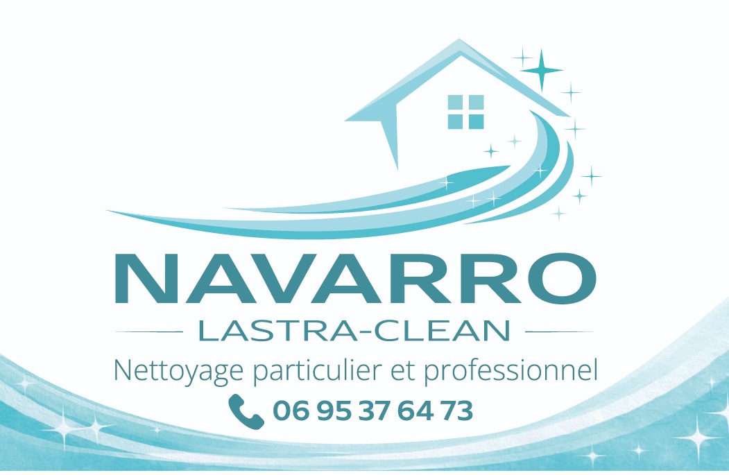 Carte de visite NAVARRO LASTRA-CLEAN — Nettoyage particulier et professionnel — 06 95 37 64 73